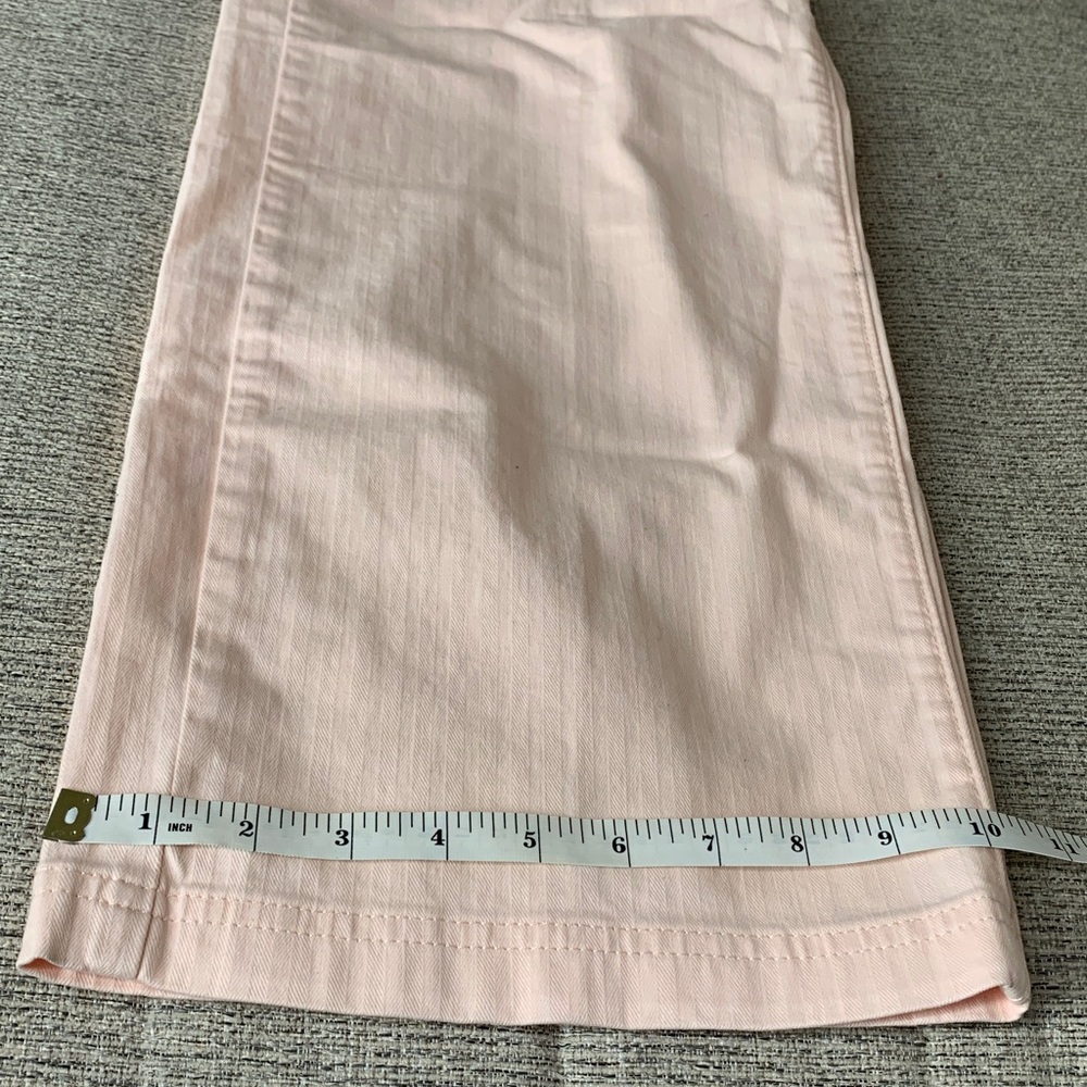 Size 10 women’s pants classic wide leg cropped pretty pastel color new - Picture 17 of 17